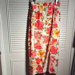 Skirt 8, Maxi Floral Print Women's Skirt